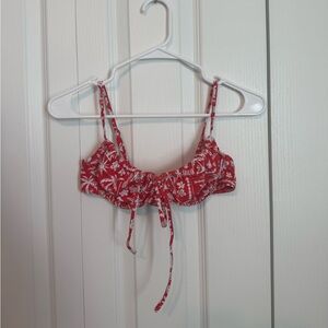 Kulani Kinis Red Floral Bikini Top